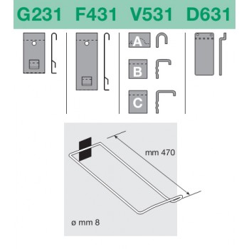 Suport mingii inclinat G231-F431-V531-D631